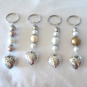 keyring with heart